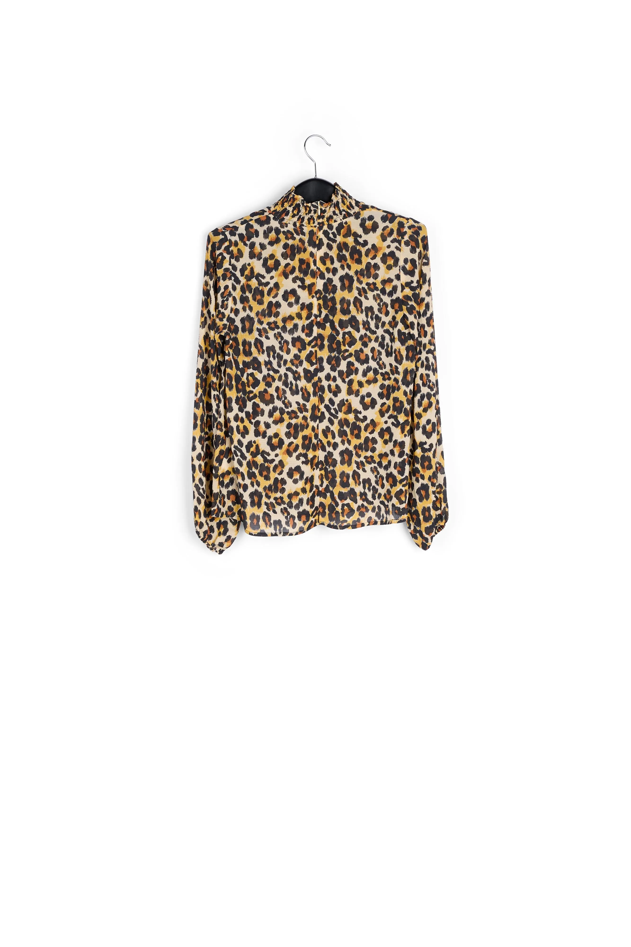 Leopard-print loose-fit top