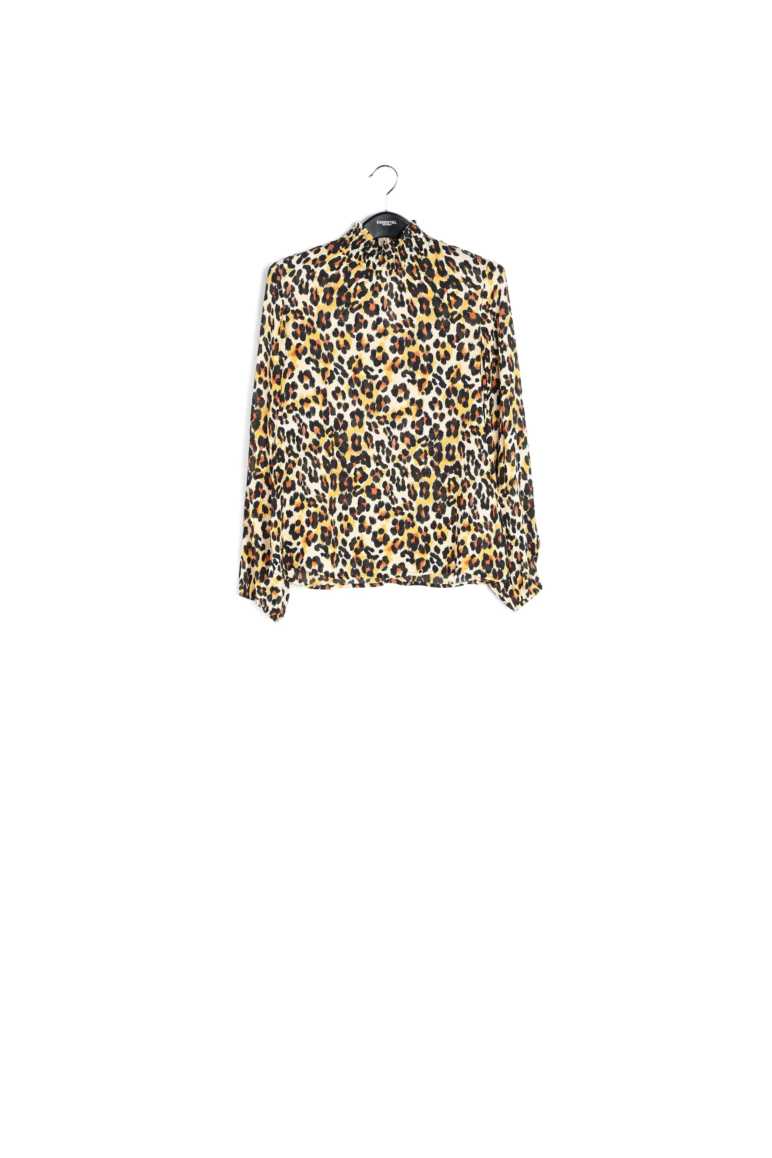 Leopard-print loose-fit top