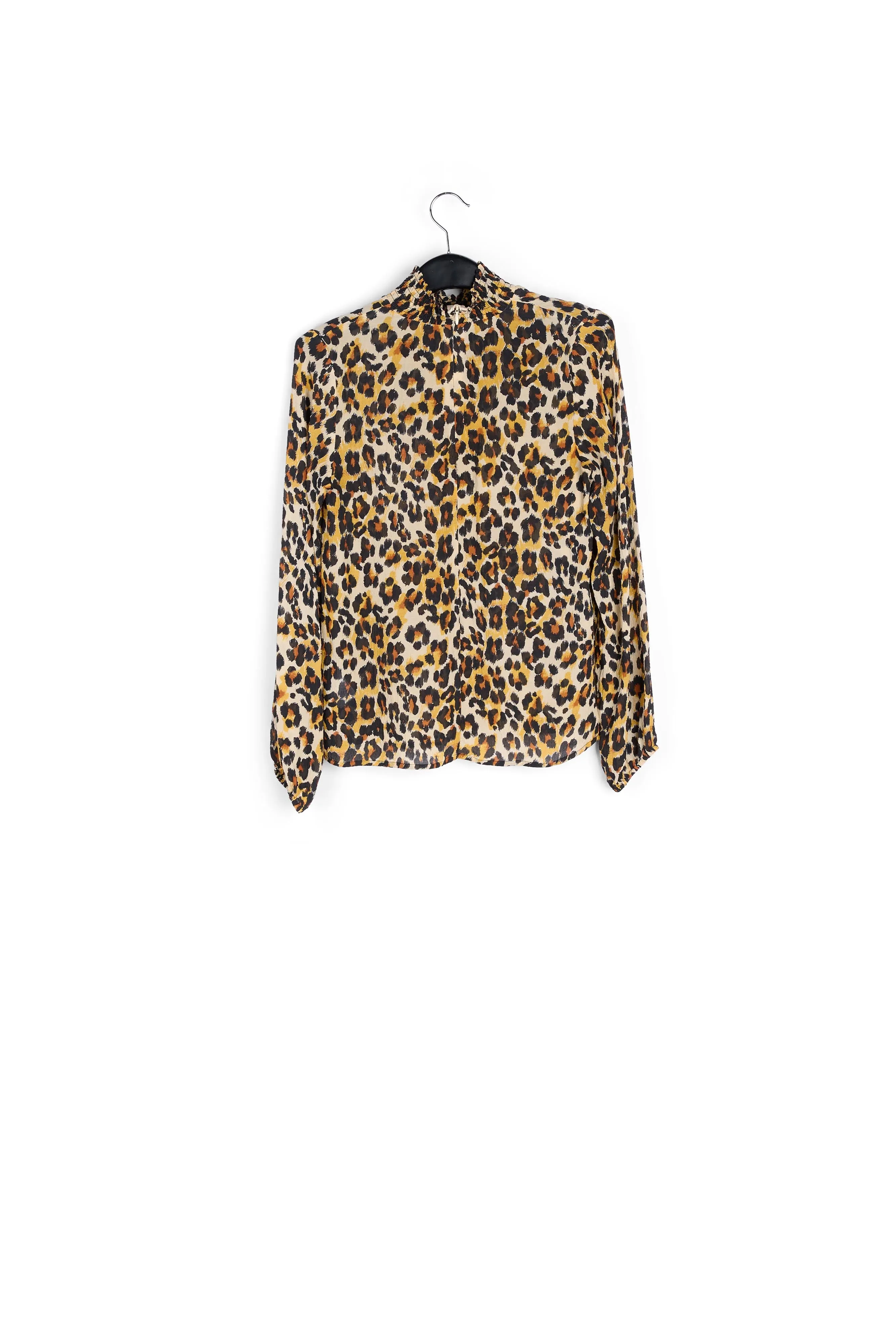 Leopard-print loose-fit top