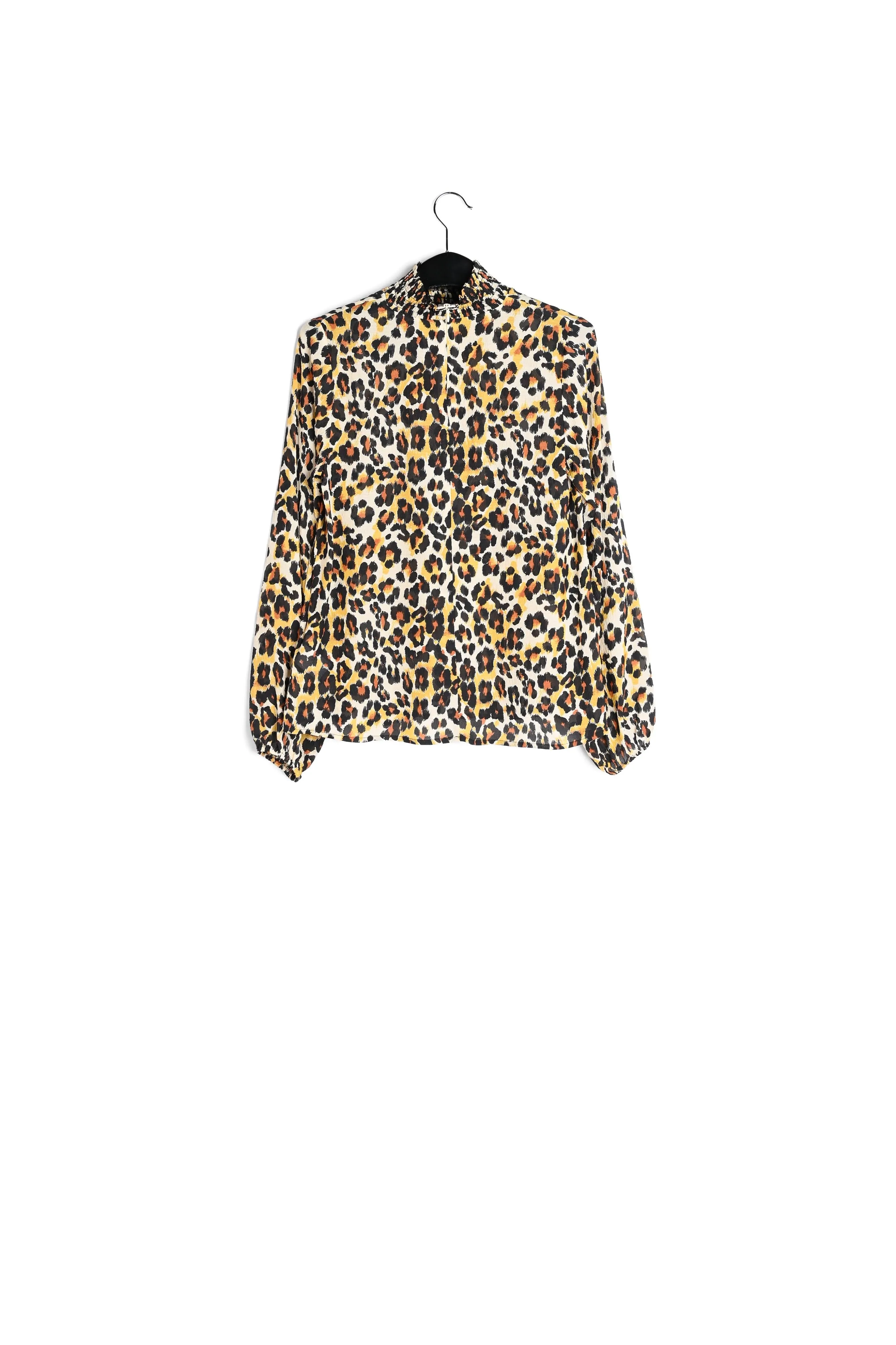 Leopard-print loose-fit top