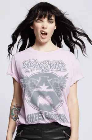 Lilac Aerosmith Sweet Emotion Burn Out Tee