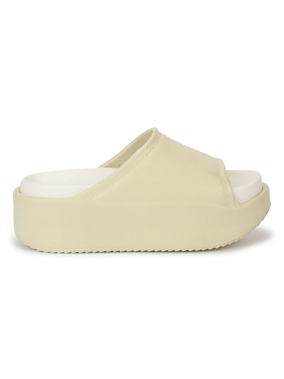 Lime White PU Slip-On Flats (TC-RS2509-LIMWHT)