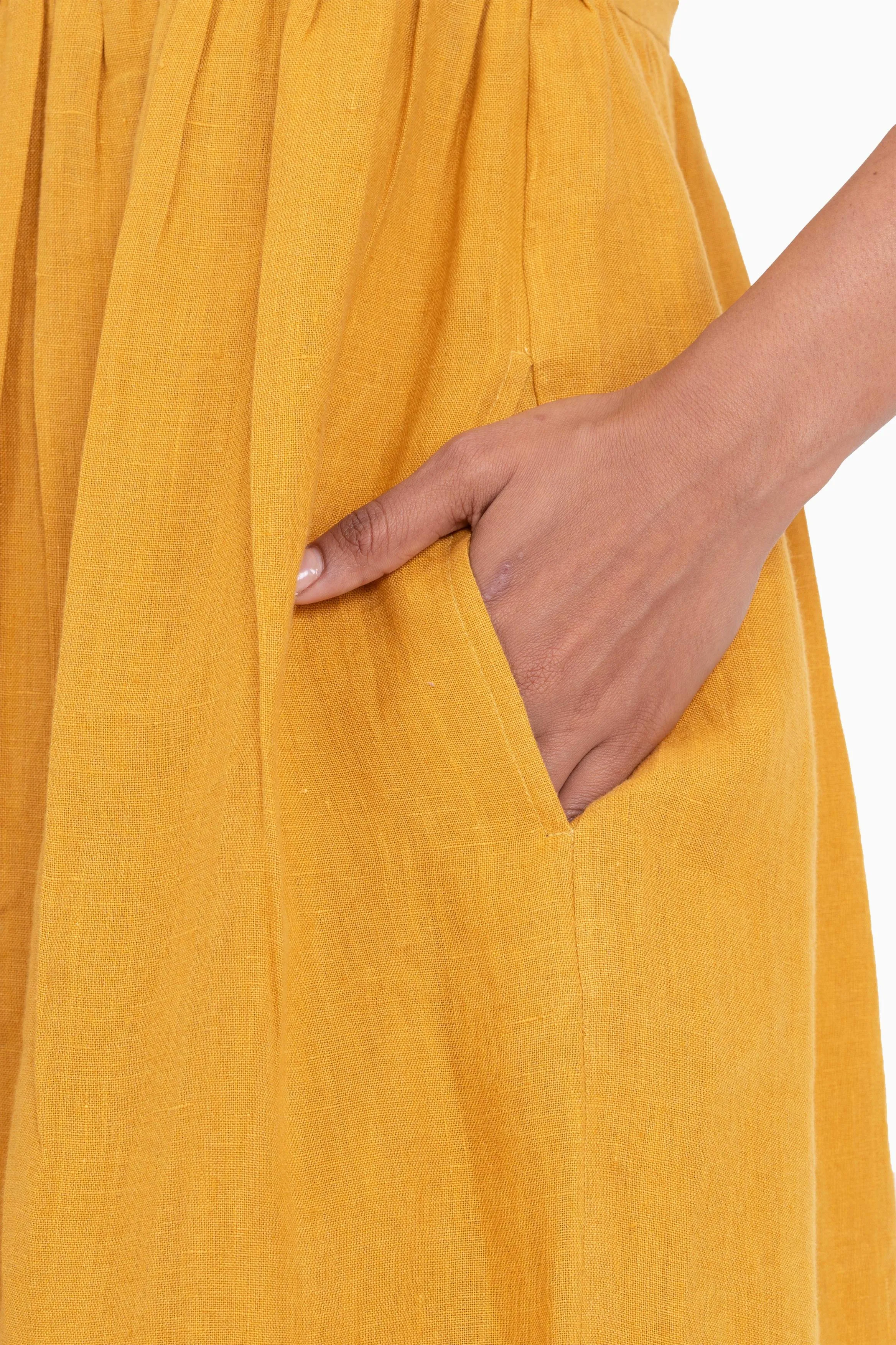 Linen Achill Dress-Misty Lilac