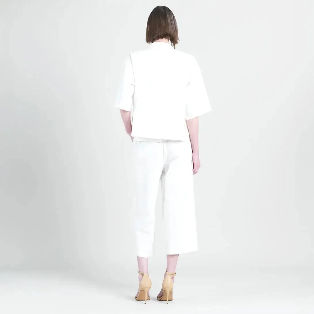 Linen Knit - Hi-Low Pocket Cardigan Jacket