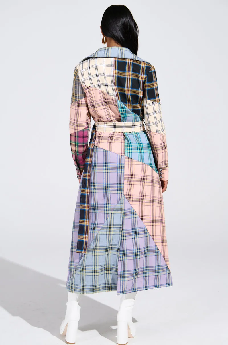 LOGAN PATCHWORK TRENCH