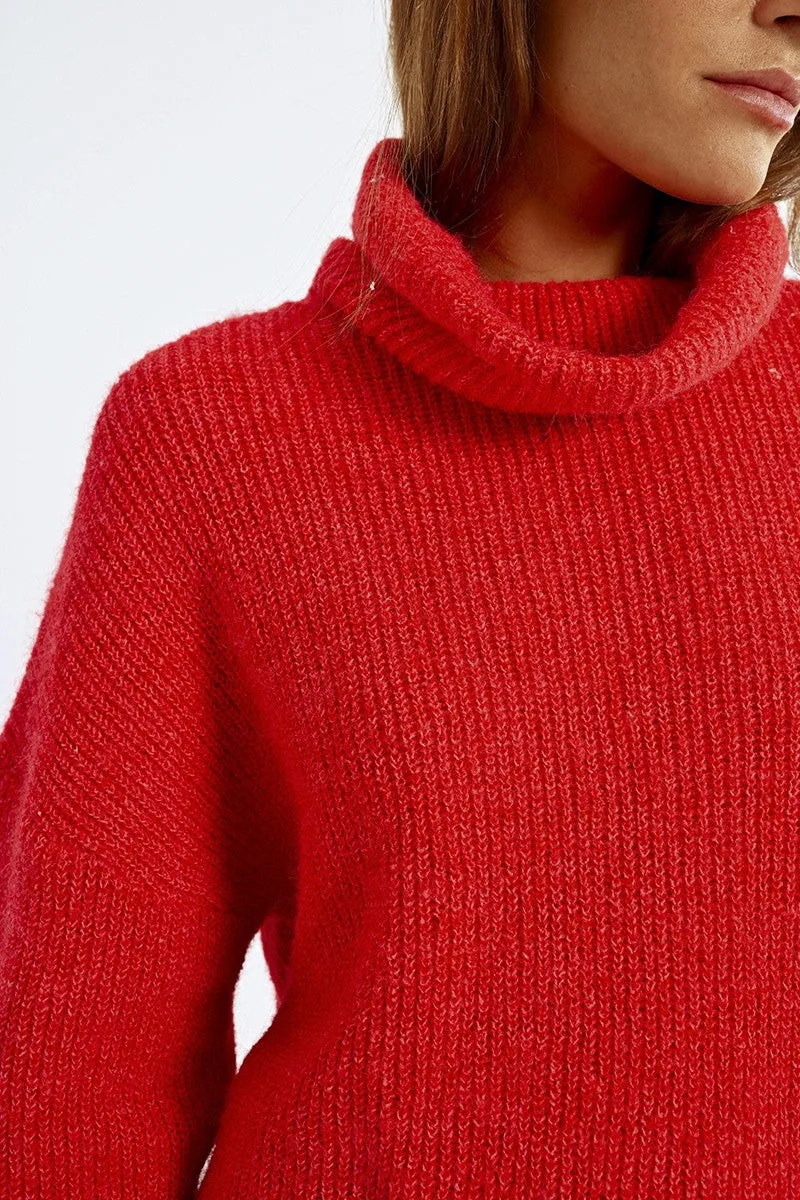 LONG OVERSIZED TURTLENECK SWEATER