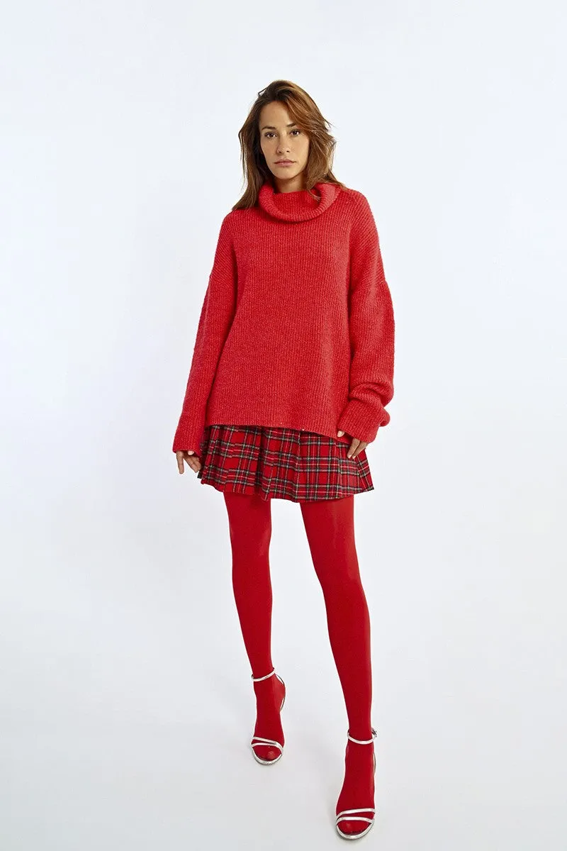 LONG OVERSIZED TURTLENECK SWEATER