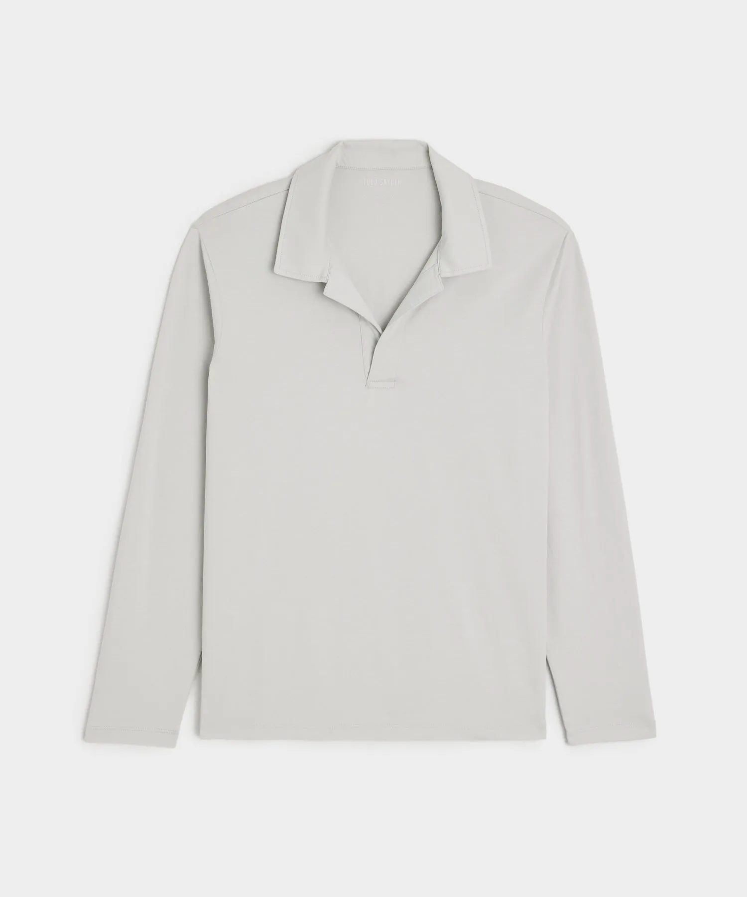 Luxe Jersey Montauk Polo in Grey Mist
