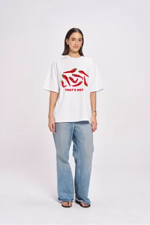 MAKU - That's Hot Oversize Tee in White