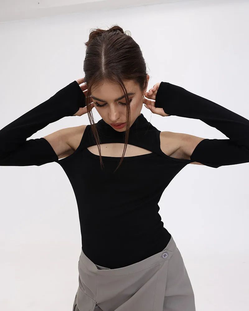 Matrix Grid Cut Out Glove Top