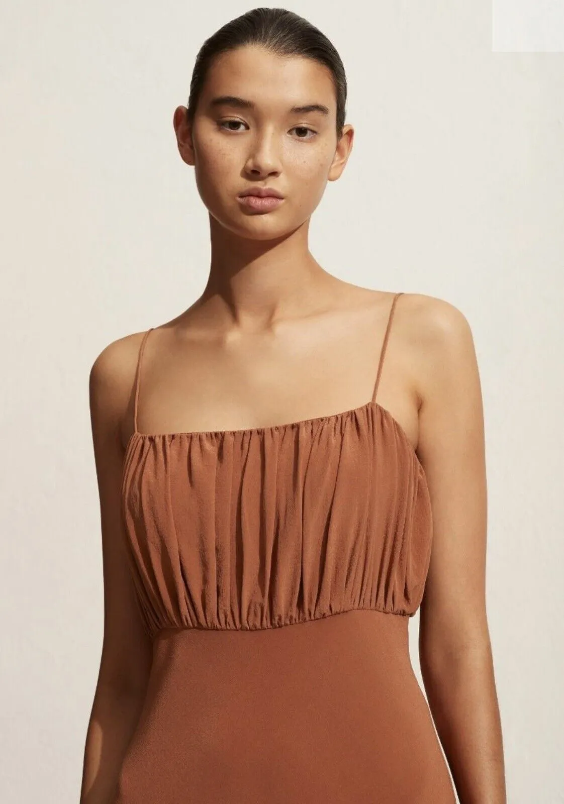 Matteau Ruched Slip Dress