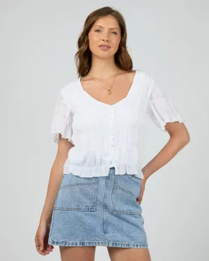 Maude Short Sleeve Shirt - White