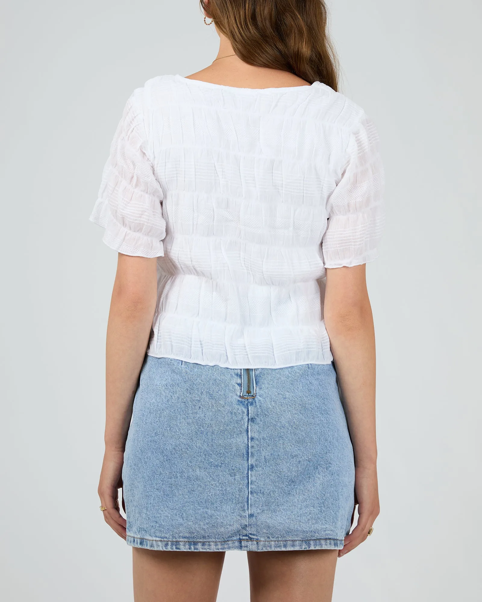 Maude Short Sleeve Shirt - White