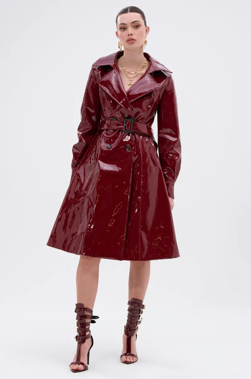 MITICA PATENT TRENCH COAT