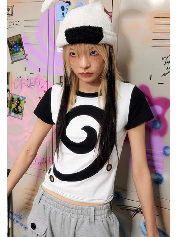 Monotone cut-out t-shirt【s0000002602】