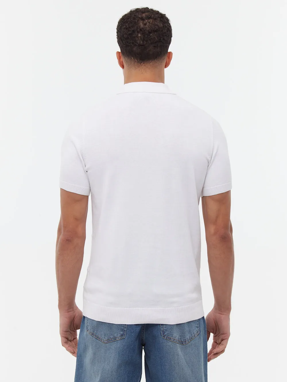 Navaro Grid Pattern Polo Shirt