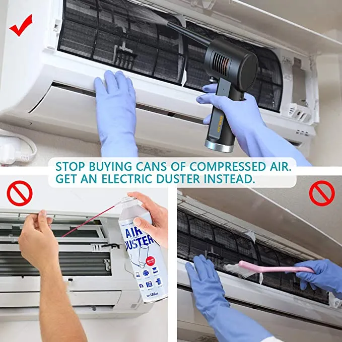 New OPOLAR Cordless Air Duster for Computer Cleaning, Replaces Compressed Spray Gas Cans, Rechargeable 6000mAH Battery, Powerful 33000 RPM, 10W Fast Charging, Handy and Efficient for Electronics, Retails $95 