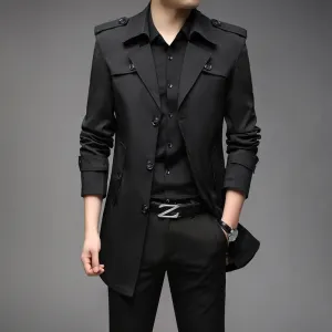 New Spring Men Trench Fashion England Style