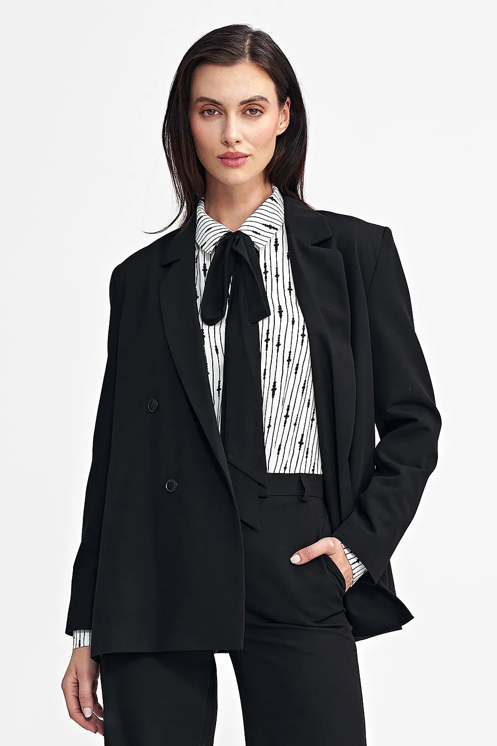 Nife Oversized Double-Breasted Blazer – Model 202485