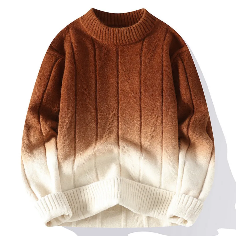 Noan | Herren Oversized Langarmshirt | Braun