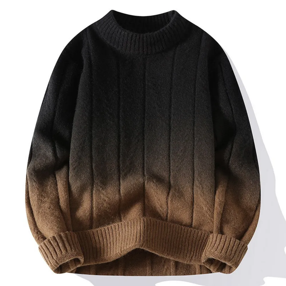 Noan | Herren Oversized Langarmshirt | Braun
