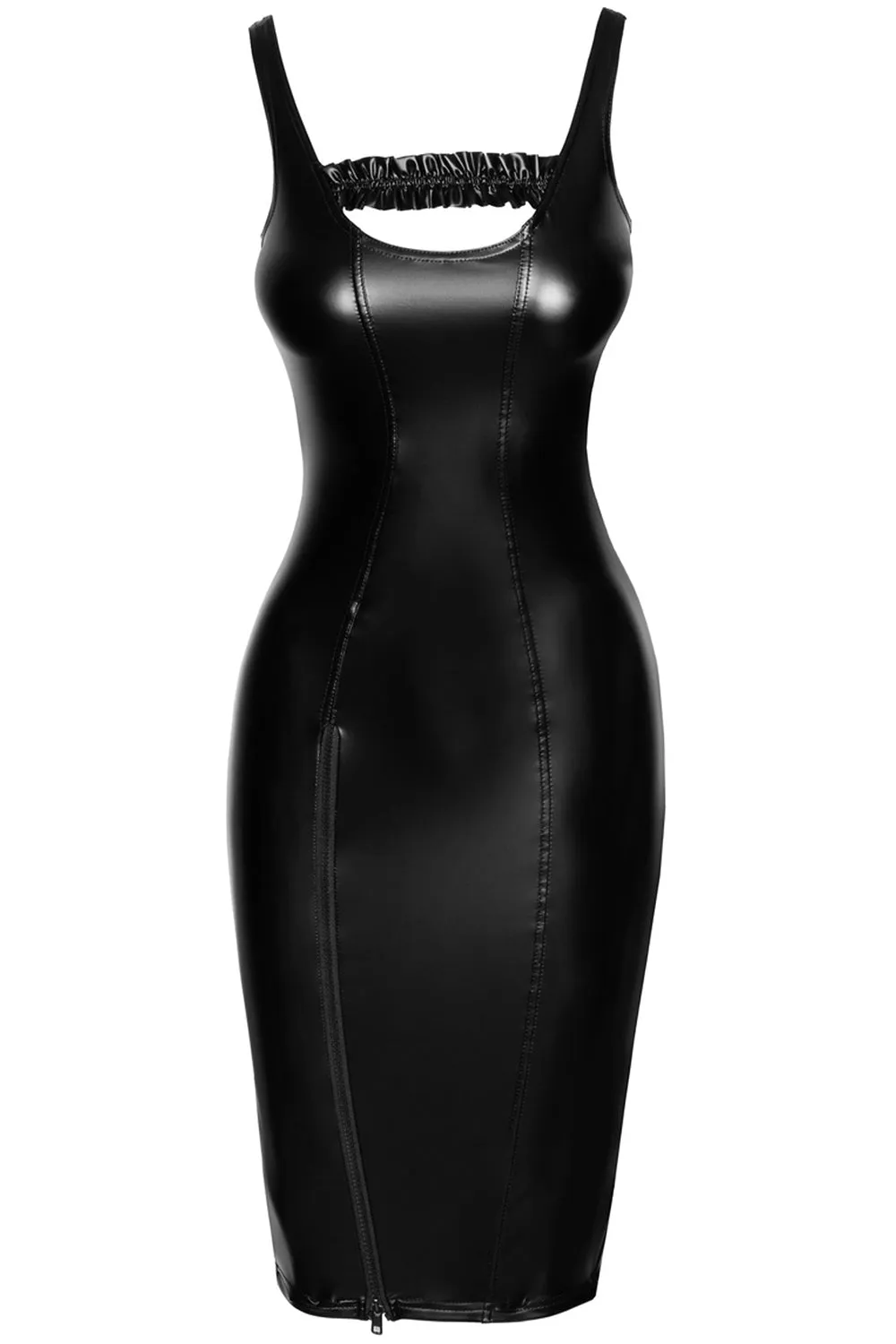 Noir Handmade Powerwetlook Midi Dress