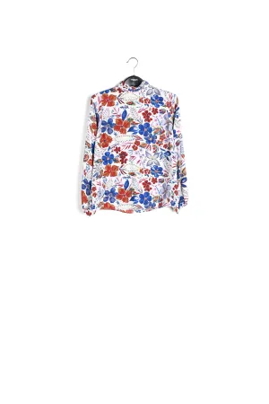 Off-white floral pussy bow shirt