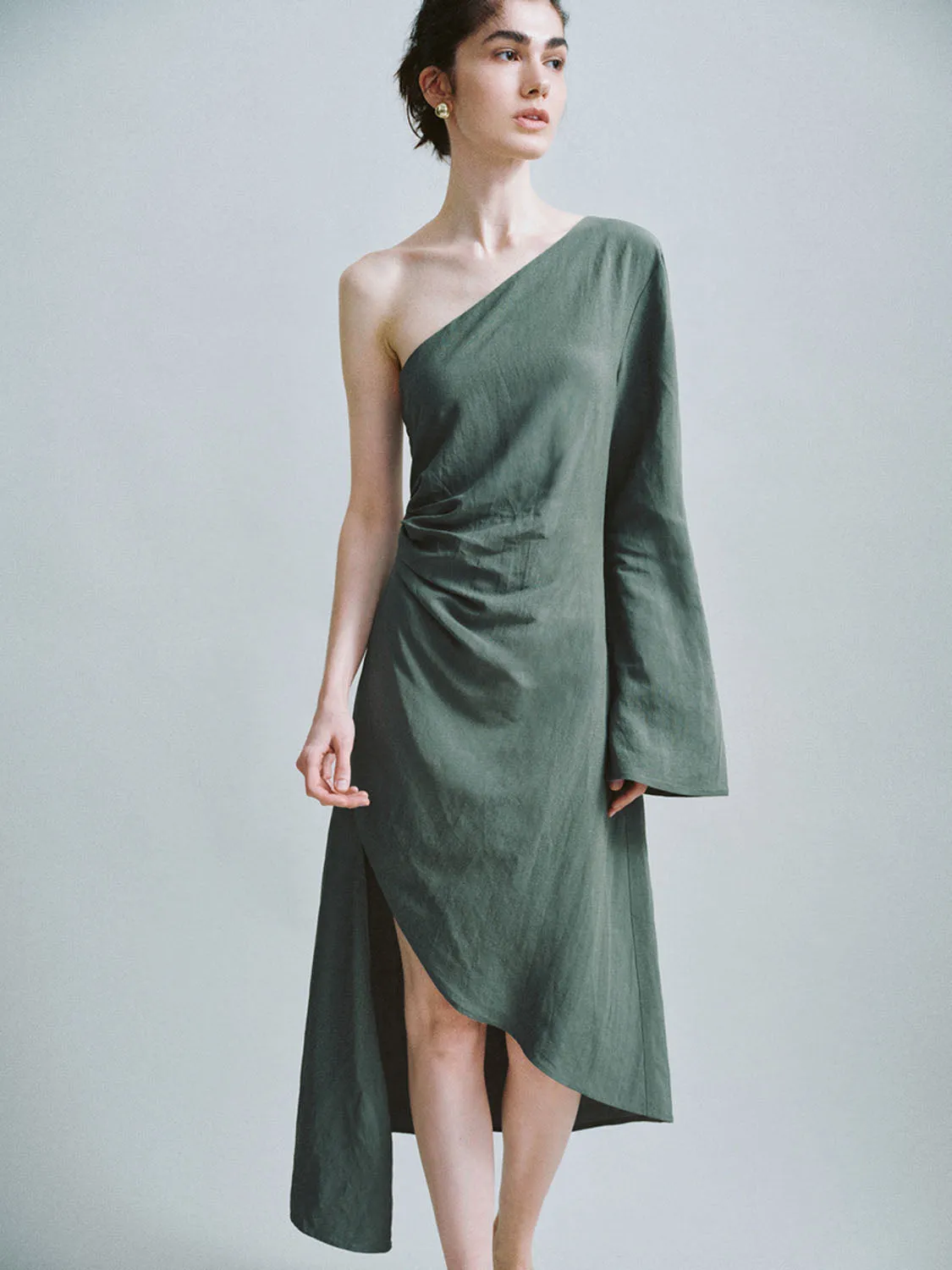 One Shoulder A-Line Dresses