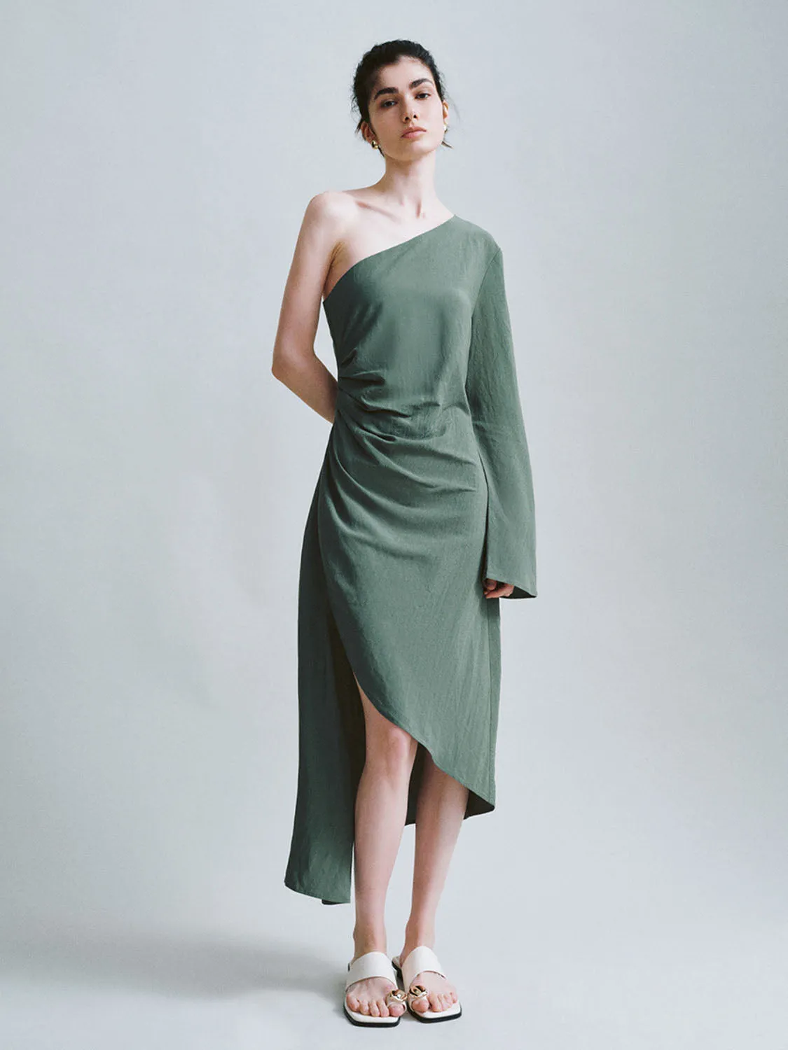 One Shoulder A-Line Dresses