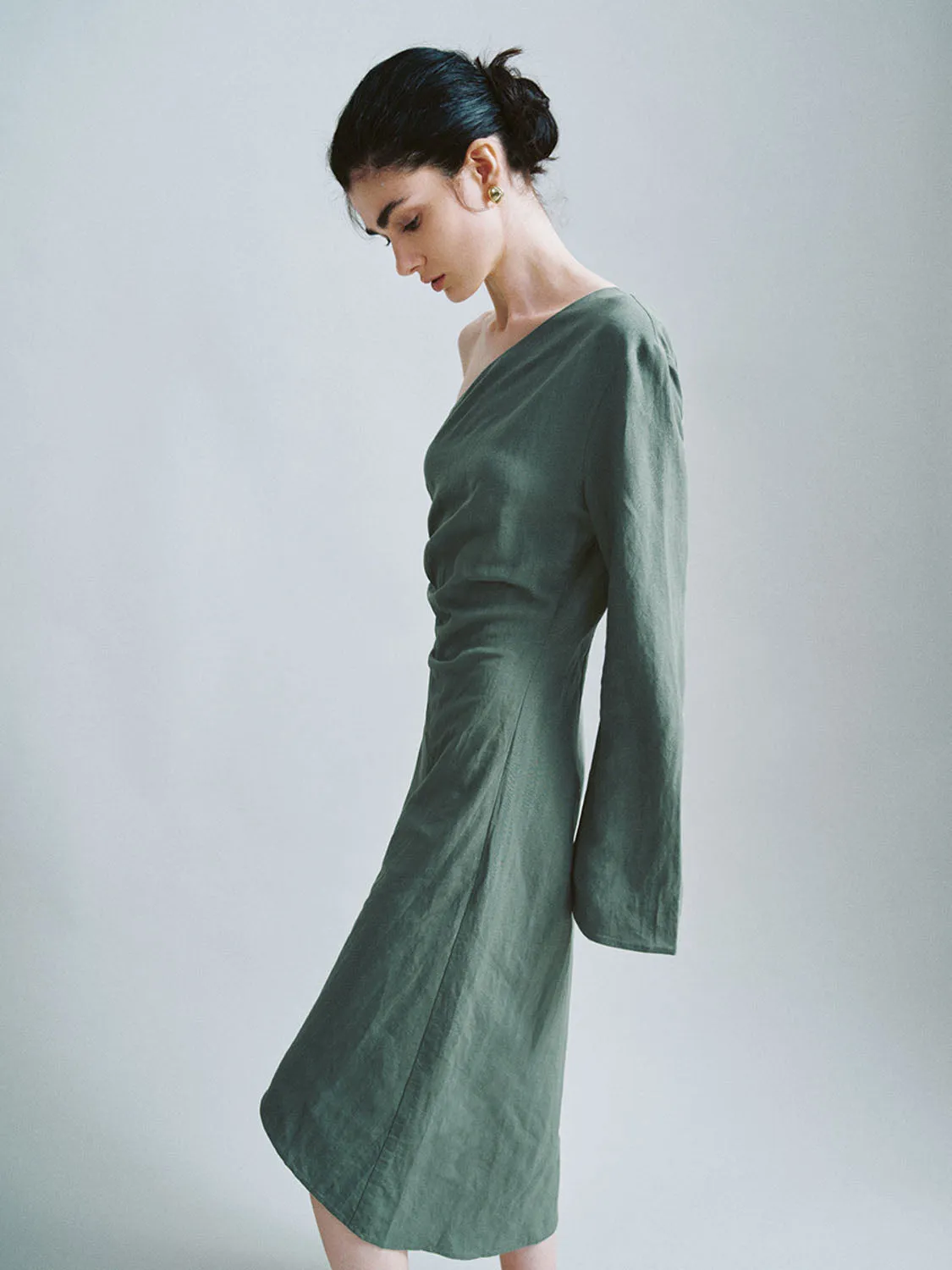 One Shoulder A-Line Dresses