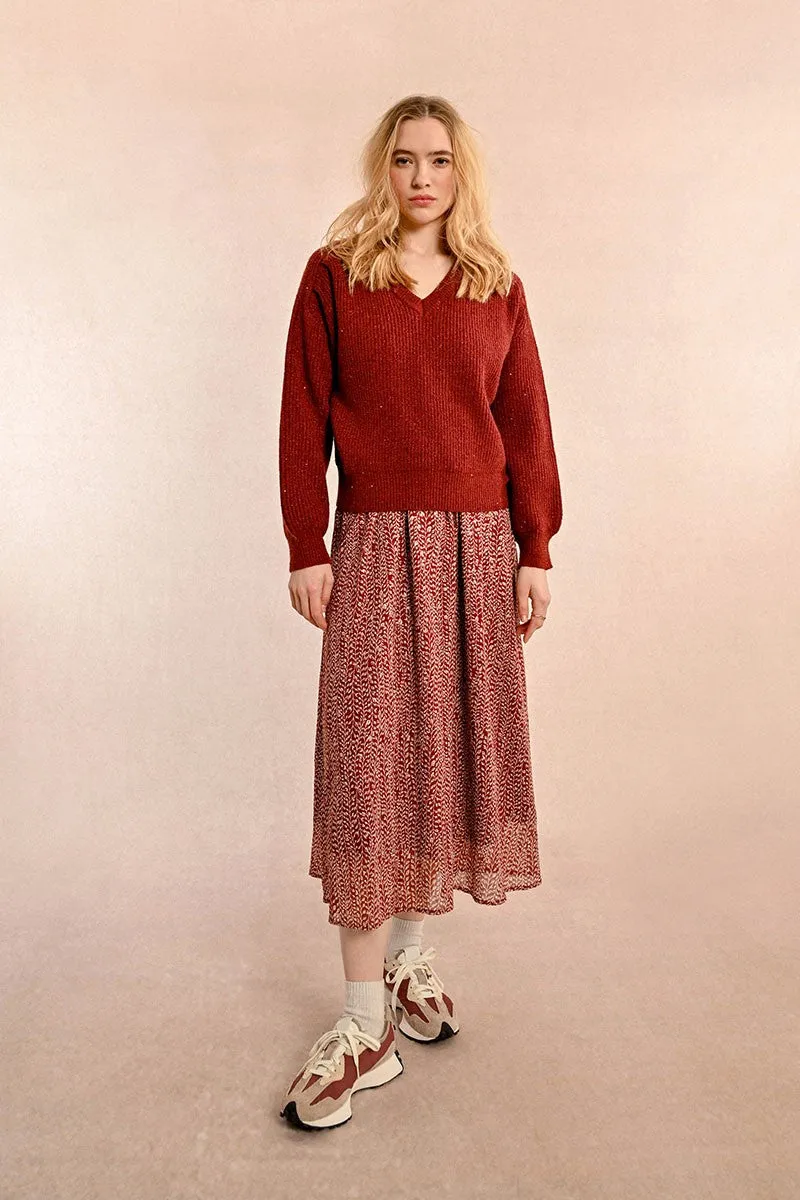 OVERSIZED V-NECK SWEATER