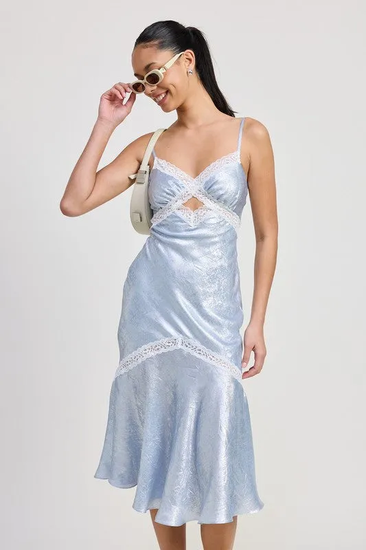Pastel Blue Slip Dress