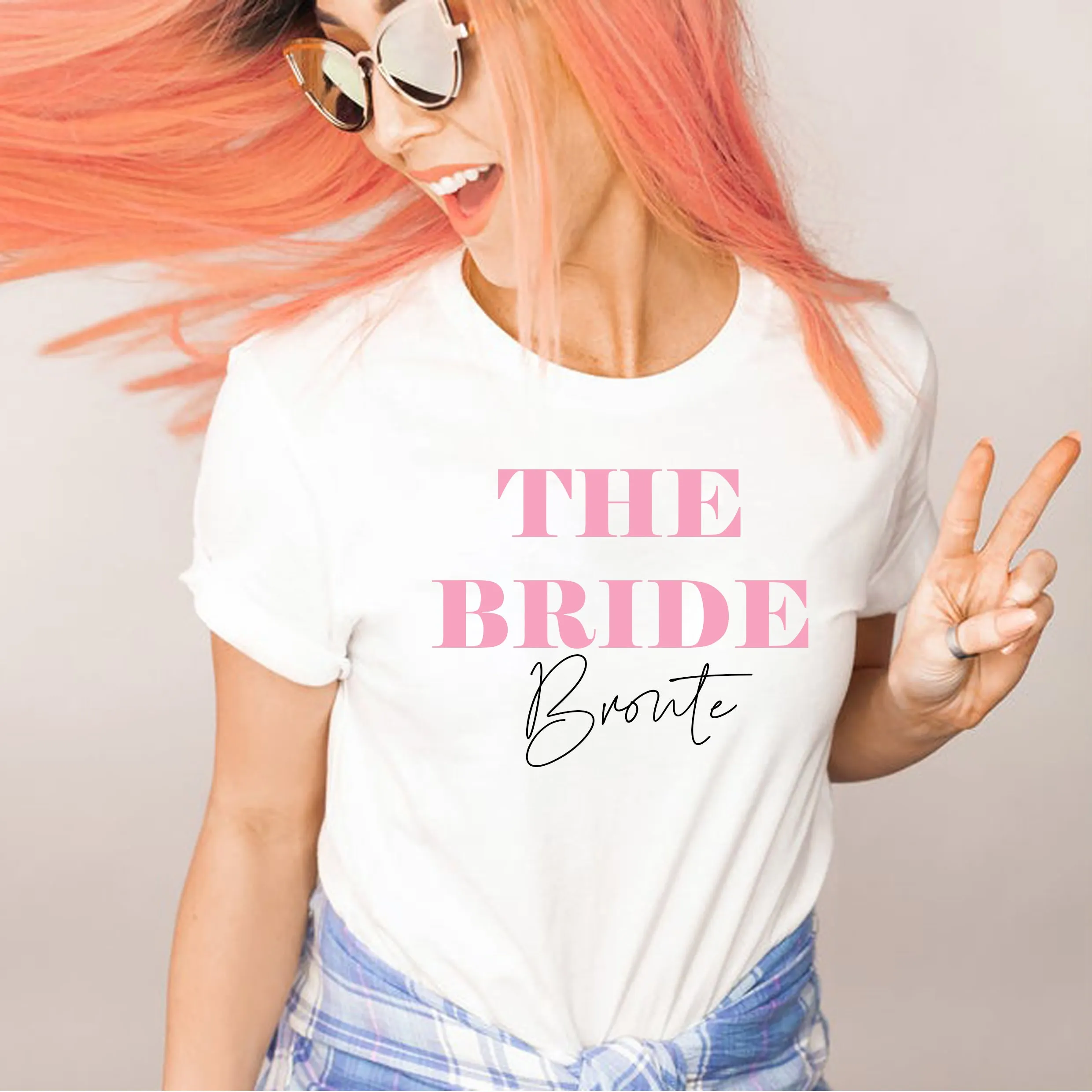 Personalised Oversized Bride Squad/Team Bride Hen Party TShirts
