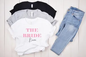 Personalised Oversized Bride Squad/Team Bride Hen Party TShirts