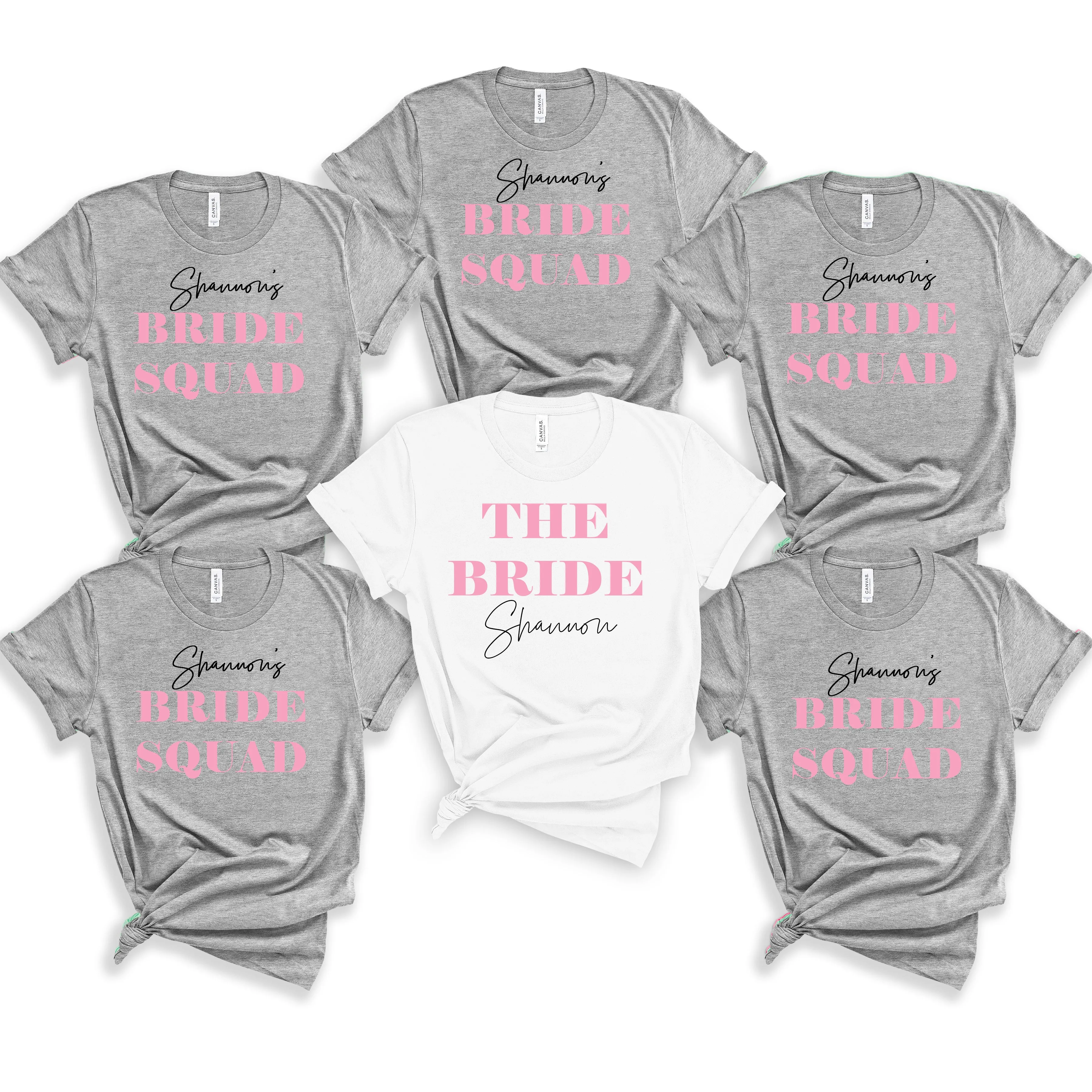 Personalised Oversized Bride Squad/Team Bride Hen Party TShirts