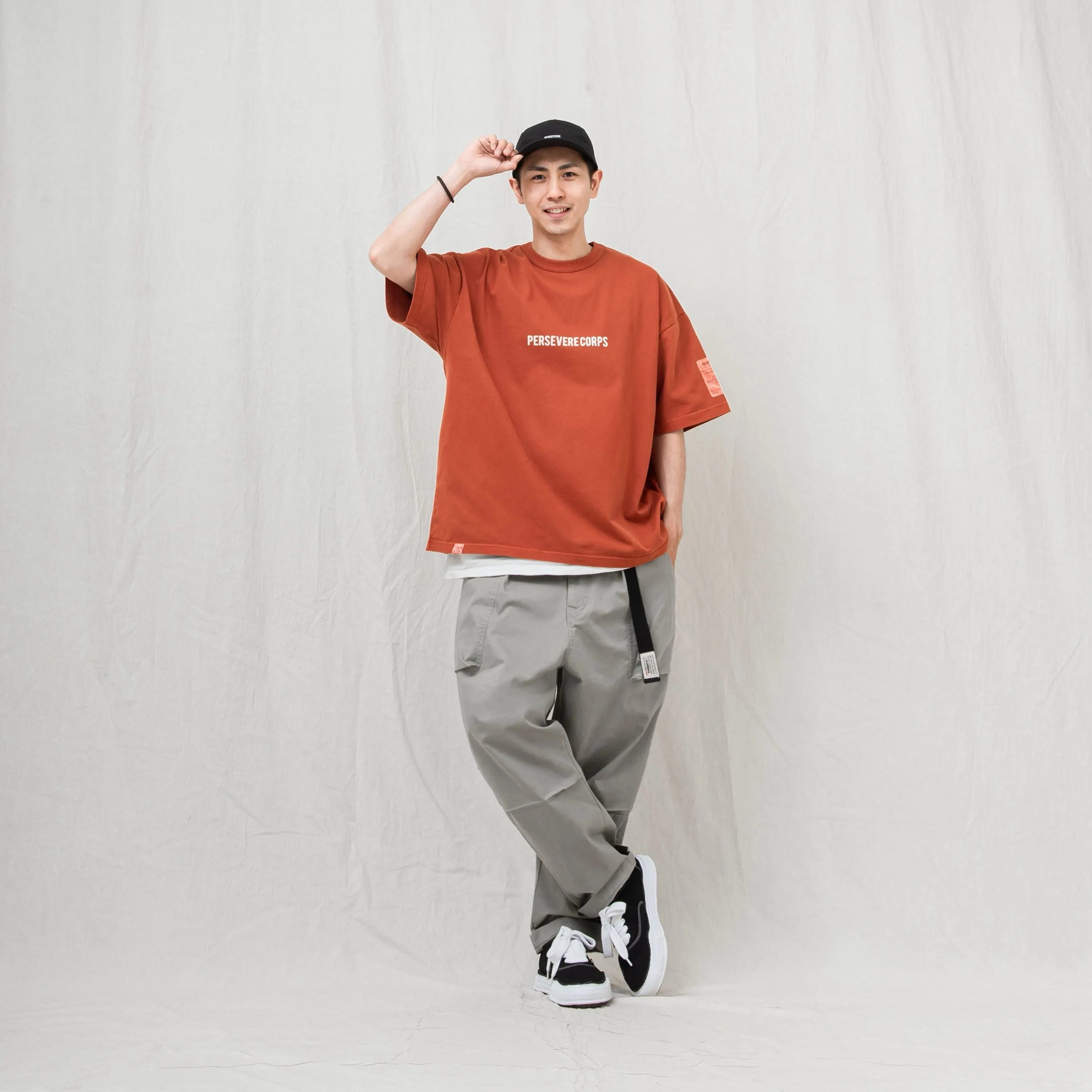 Pigment-Dyed Catchword T-Shirt