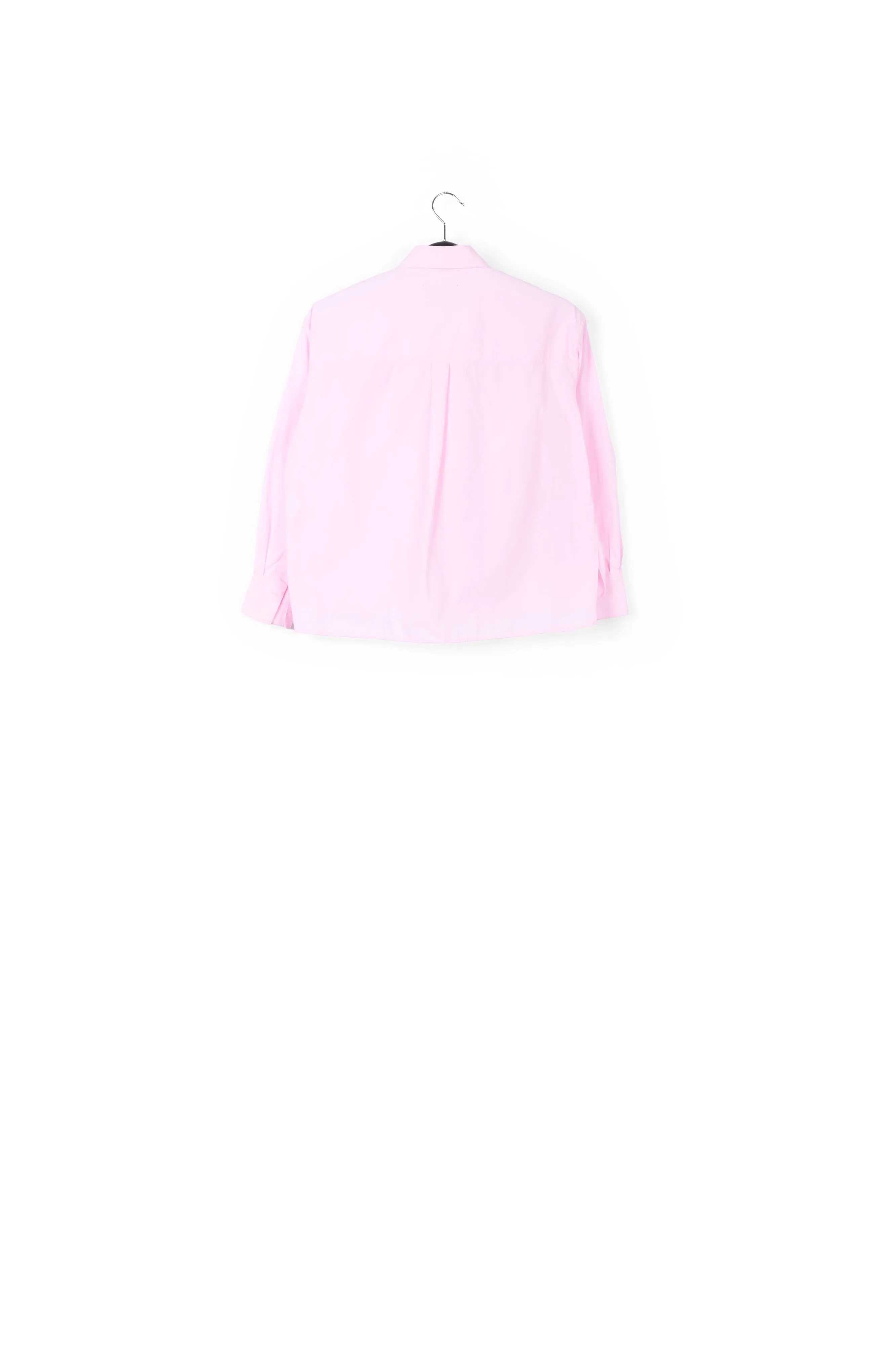 Pink pop-over pussy bow shirt