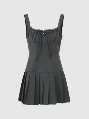 Pleated A-Line Dresses