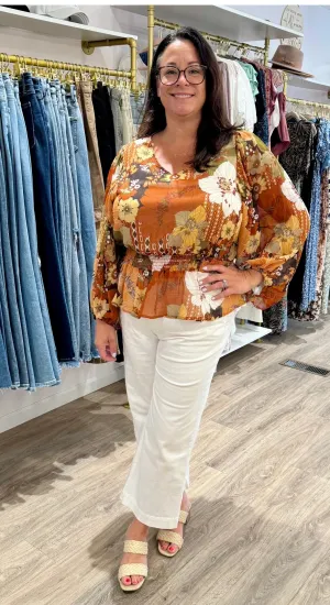 Plus Size Harvest Hues Blouse