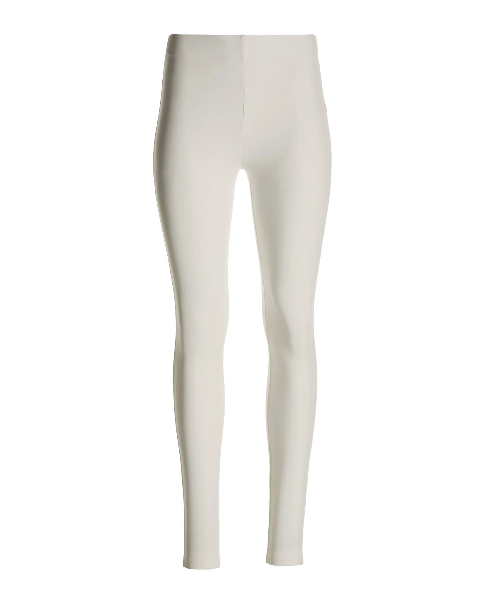 Ponte Knit Pull On Legging Off White