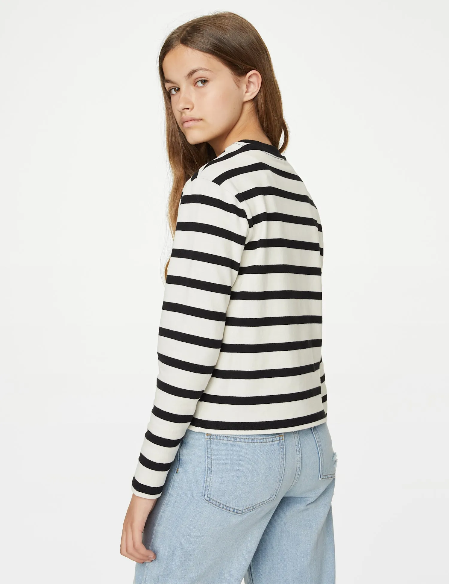 Pure Cotton Striped Top