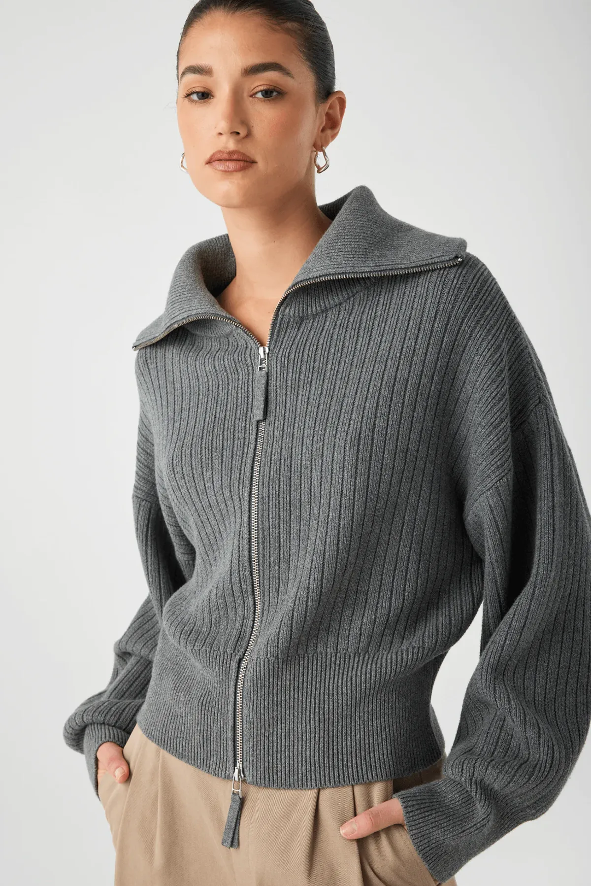 QUINCY ZIP SWEATER