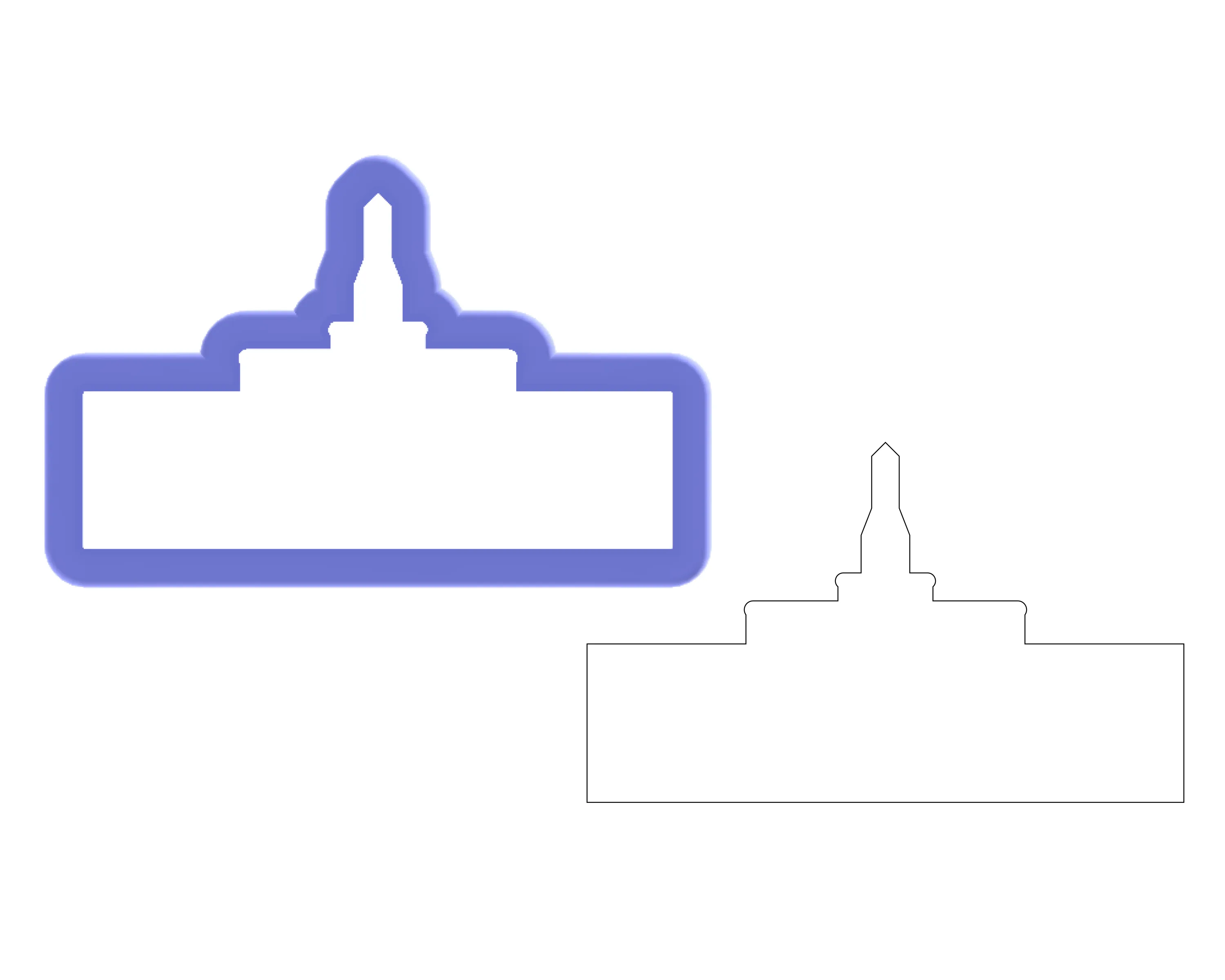 Raleigh North Carolina Temple Cookie Cutter