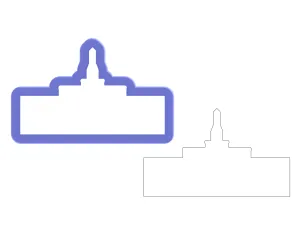 Raleigh North Carolina Temple Cookie Cutter