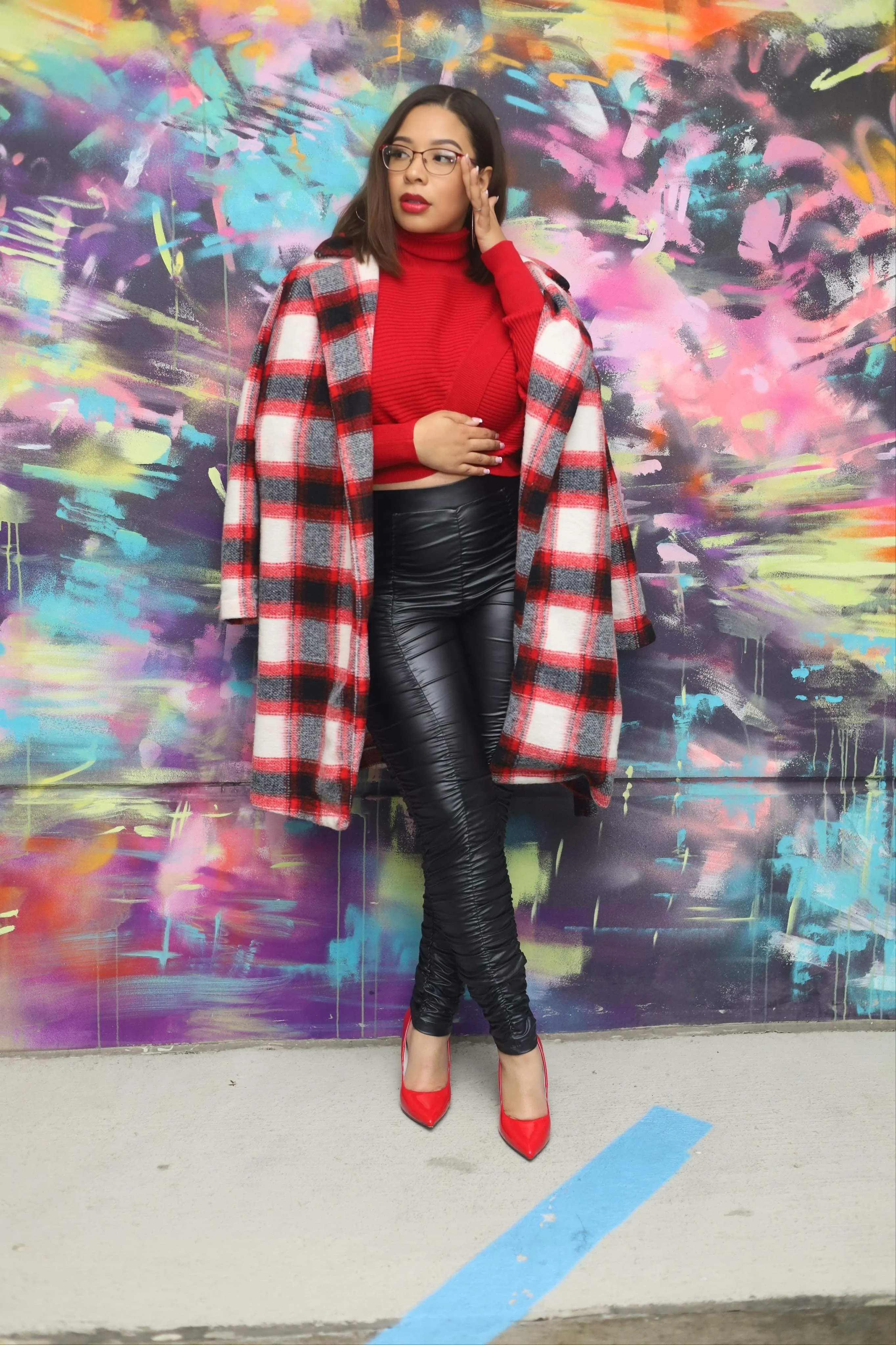 Red Plaid Coat