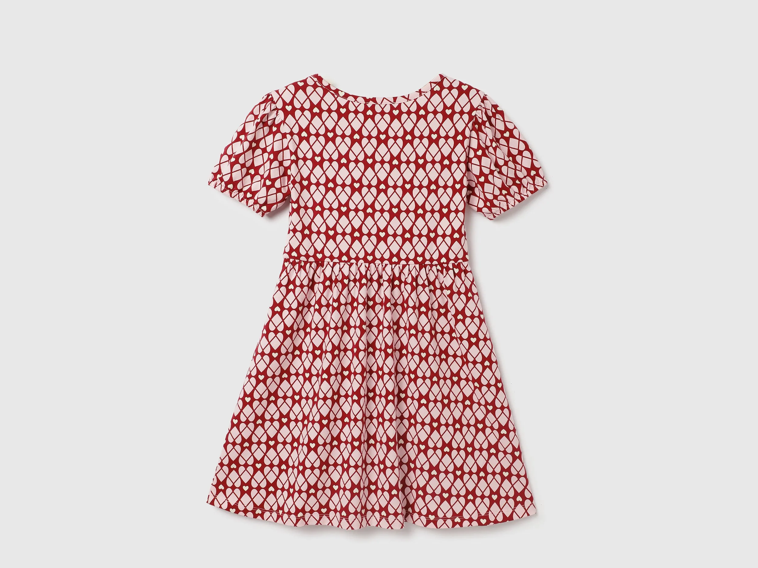 Regular Fit Round Neck Printed Dress