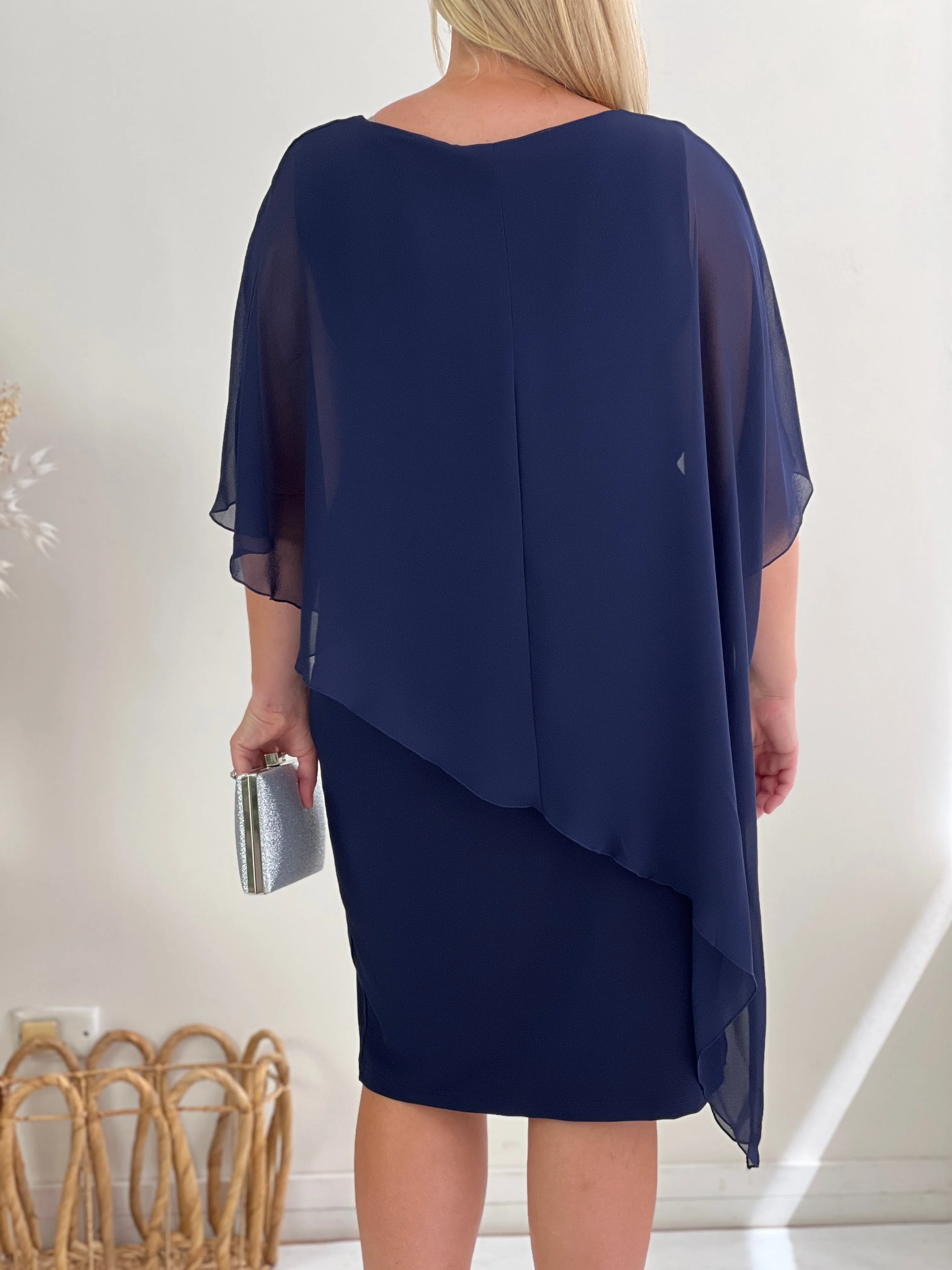 Renta Navy Event Dress