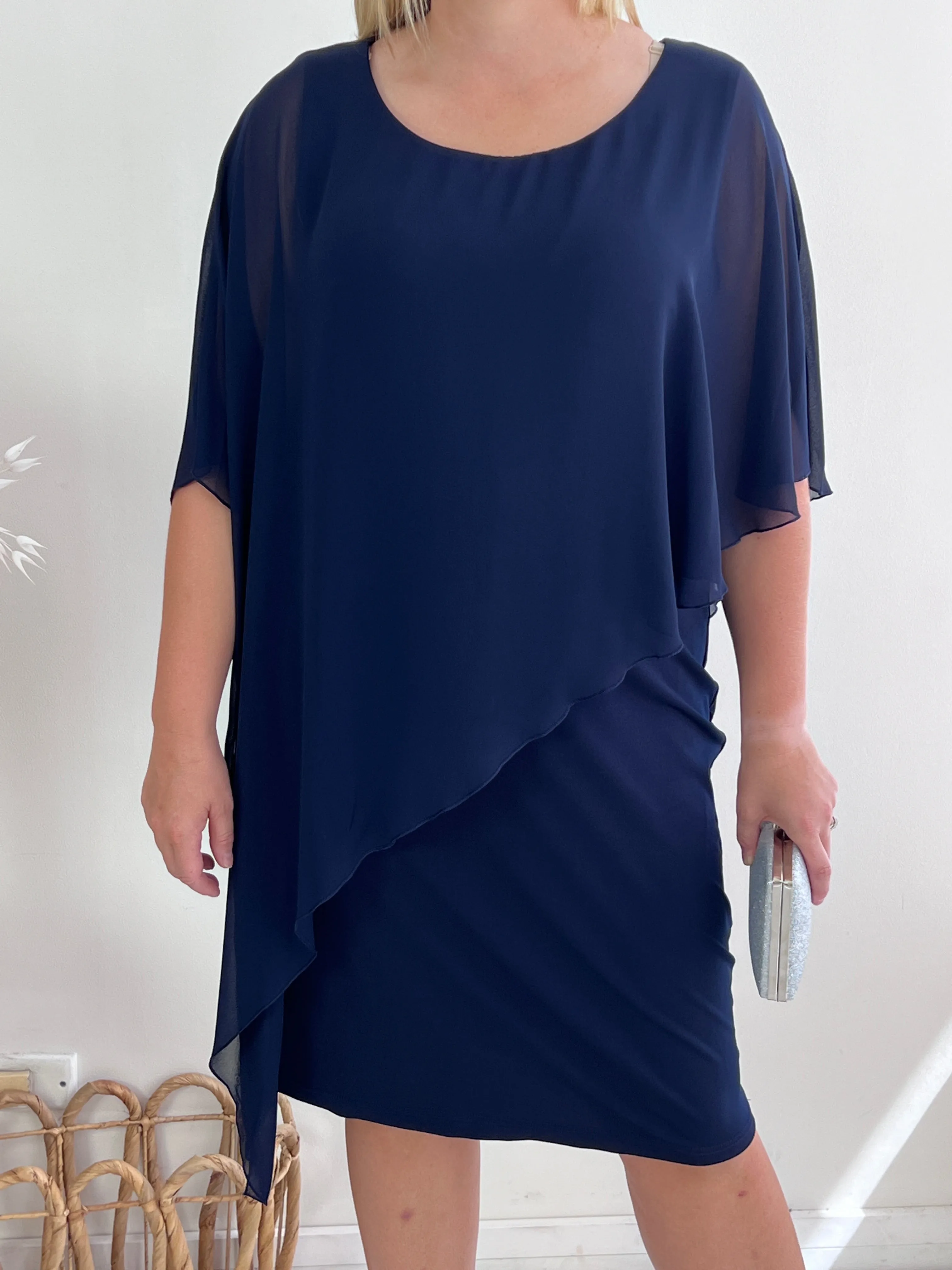 Renta Navy Event Dress