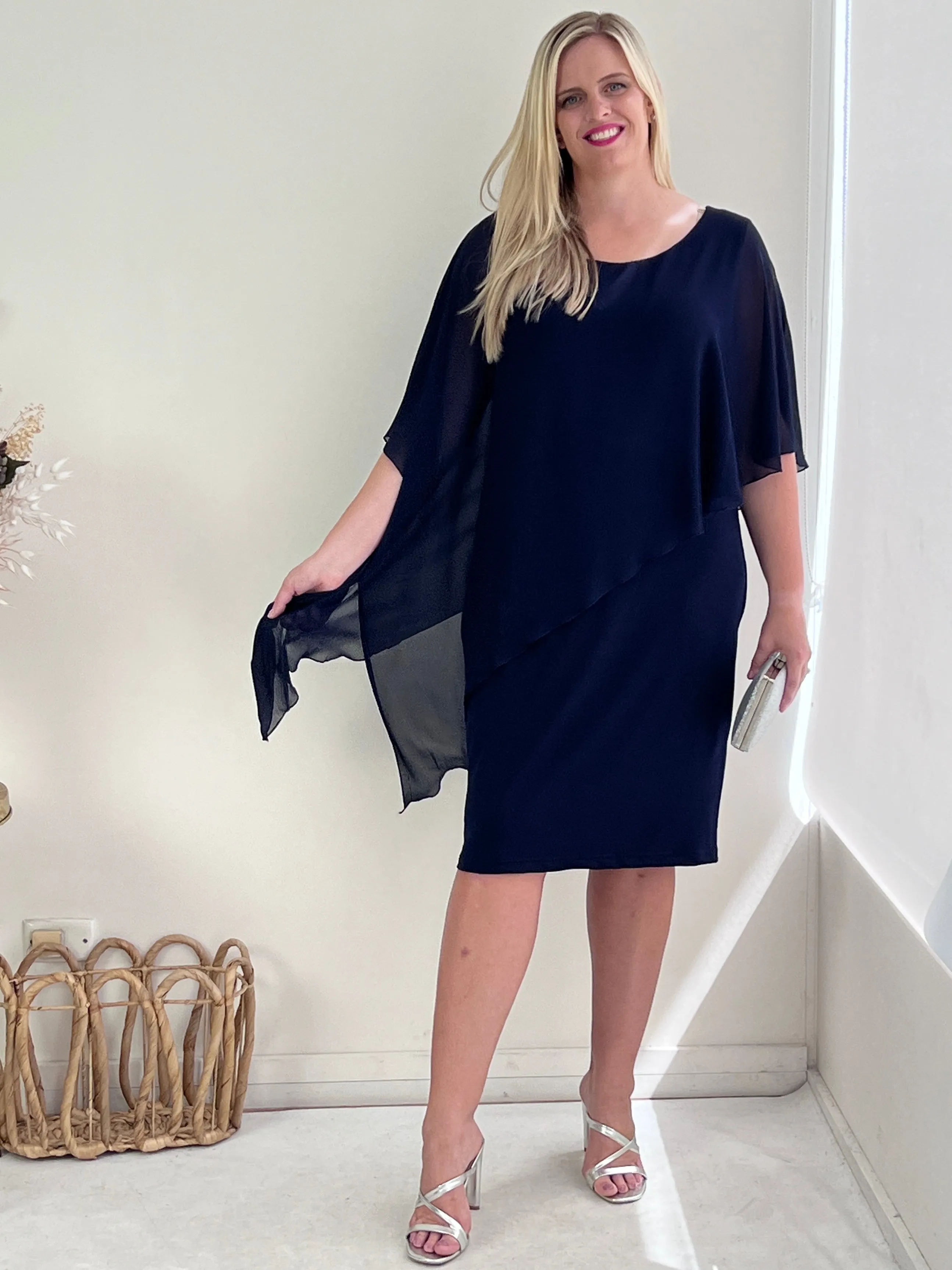 Renta Navy Event Dress