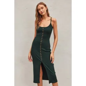 Ribbed Midi Dress